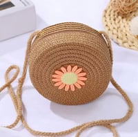 Image 4 of Angelic Flow SunWoven™ Circle Crossbody Bag 