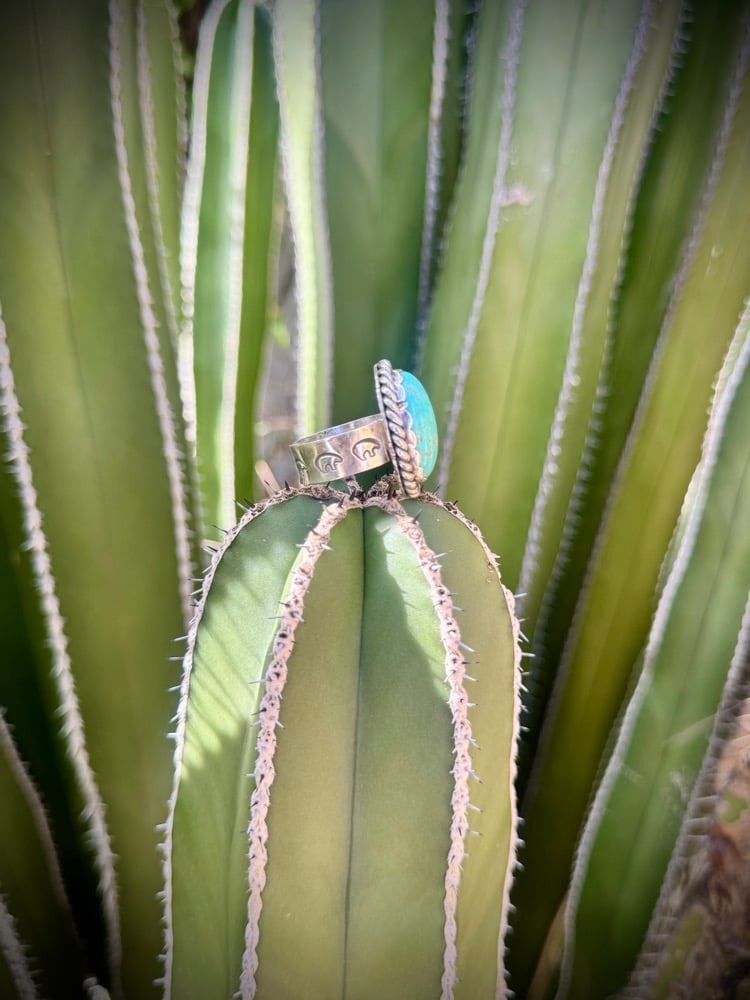 Image of Mine #8 Turquoise ring - size 8