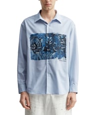 Image 3 of Hypebeast x George Condo Stripe Oxford Shirt [2026]