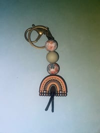 Boho rainbow keychain 