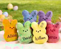 Image 2 of Personalized Easter Bunny Peeps Plush