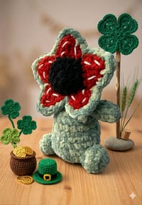 Image 1 of Demogorgon Monster Plushie | Handmade Crochet Snuggler