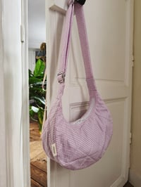 Sac croissant • vichy mauve