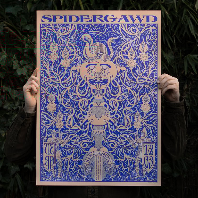 Spidergawd // Screenprinted Gig poster Image 3