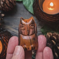 Image 4 of Saxon Yew Owl Amulet (DAM707)