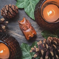 Image 1 of Saxon Yew Owl Amulet (DAM707)