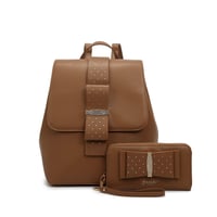 Image 1 of Brangio Bow Chic Backpack &amp; Wallet Set