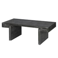 Image 1 of American Vintage Industrial Coffee Table, Premium Reclaimed Wood Texture