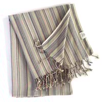 Image 1 of Casablanca Sustainable Striped Turkish Towel / Blanket
