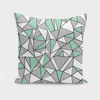Image 1 of Ab Lines With Mint Blocks  Cushion/Pillow