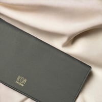 Image 2 of Cactus Leather Slim Wallet - Black