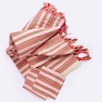 Image 2 of Andana Striped Tablecloth Set - Magenta