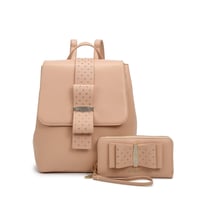 Image 2 of Brangio Bow Chic Backpack &amp; Wallet Set