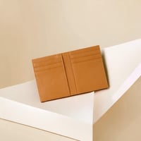 Image 3 of Cactus Leather BiFold Card Wallet - Cognac