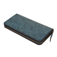 Image 4 of Kochi | Coconut Leather Long Zip Wallet - Dark Indigo