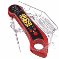 Image 1 of IP7 Waterproof Double Probe Foldable Digital Thermometer,With Probe
