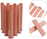 Image 2 of 8pcs Wooden Candle Wicks Round Tube Smokeless Candle Cores Replacement