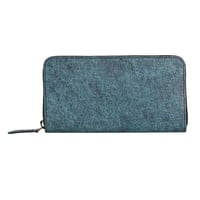 Image 5 of Kochi | Coconut Leather Long Zip Wallet - Dark Indigo
