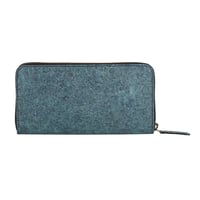 Image 6 of Kochi | Coconut Leather Long Zip Wallet - Dark Indigo