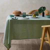 Image 7 of 100% Pure Linen Solid Color Table Cloth