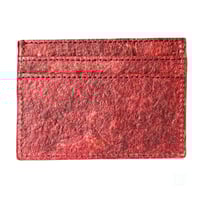 Image 7 of Kochi| Coconut Leather Card Holder - Wine Red