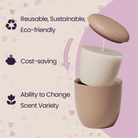 Image 4 of Boowan Nicole Candle Jar Silicone Mold and 7oz Candle Refill Mold Reusable