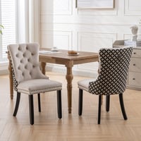 Image 1 of Classic Velvet High-End Tufted Solid Wood Contemporary Upholstered Dining Chair