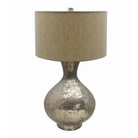 Image 1 of D15x23' Glass Table Lamp Bottel Shape