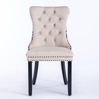 Image 2 of Classic Velvet High-End Tufted Solid Wood Contemporary Upholstered Dining Chair