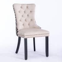 Image 3 of Classic Velvet High-End Tufted Solid Wood Contemporary Upholstered Dining Chair
