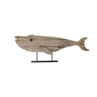 Image 1 of YBOX Vintage Handmade Standing Wooden Fish Home Decor