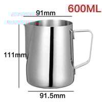 Image 9 of Fantastic Kitchen Stainless Steel Milk Frothing Jug Espresso Coffee Pitcher
