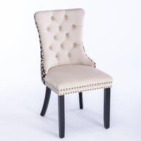 Image 4 of Classic Velvet High-End Tufted Solid Wood Contemporary Upholstered Dining Chair