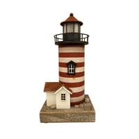 Image 1 of YBOX Stripes Lighthouse Handmade Vintage Home Decor