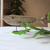 Image 3 of YBOX Vintage Handmade Standing Wooden Fish Home Decor