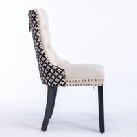 Image 5 of Classic Velvet High-End Tufted Solid Wood Contemporary Upholstered Dining Chair