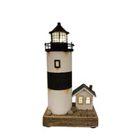 Image 2 of YBOX Stripes Lighthouse Handmade Vintage Home Decor