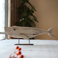 Image 4 of YBOX Vintage Handmade Standing Wooden Fish Home Decor