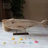 Image 5 of YBOX Vintage Handmade Standing Wooden Fish Home Decor
