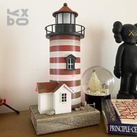 Image 4 of YBOX Stripes Lighthouse Handmade Vintage Home Decor