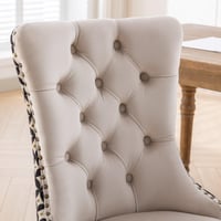 Image 9 of Classic Velvet High-End Tufted Solid Wood Contemporary Upholstered Dining Chair
