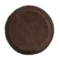 Image 5 of Faux Rattan Side Table for Both Indoor and Outdoor Use, Handmade MgO, Brown