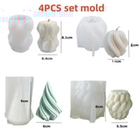 Image 11 of DIY Candle Silicone Mold Making Mold Geometric Mould 3D Shape Resin Epoxy