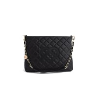 Image 7 of Koi - Black Quilted Vegan Leather Purse