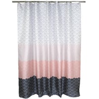 Image 6 of Nordic Shower Curtain Geometric Color Block Bath Curtains Bathroom for Bathtub Bathing Cover Extr...