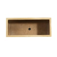 Image 8 of MGO Handmade Rectangle Planter Box,  Antique Brown