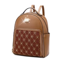 Image 13 of Wildflower Blossom Handmade Classy Work &amp; Travel Backpack