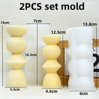 Image 19 of DIY Candle Silicone Mold Making Mold Geometric Mould 3D Shape Resin Epoxy