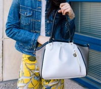 Image 7 of Madison - Beige Trio Croc Vegan Bag