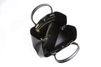 Image 8 of Jane - Black Vegan Leather Satchel